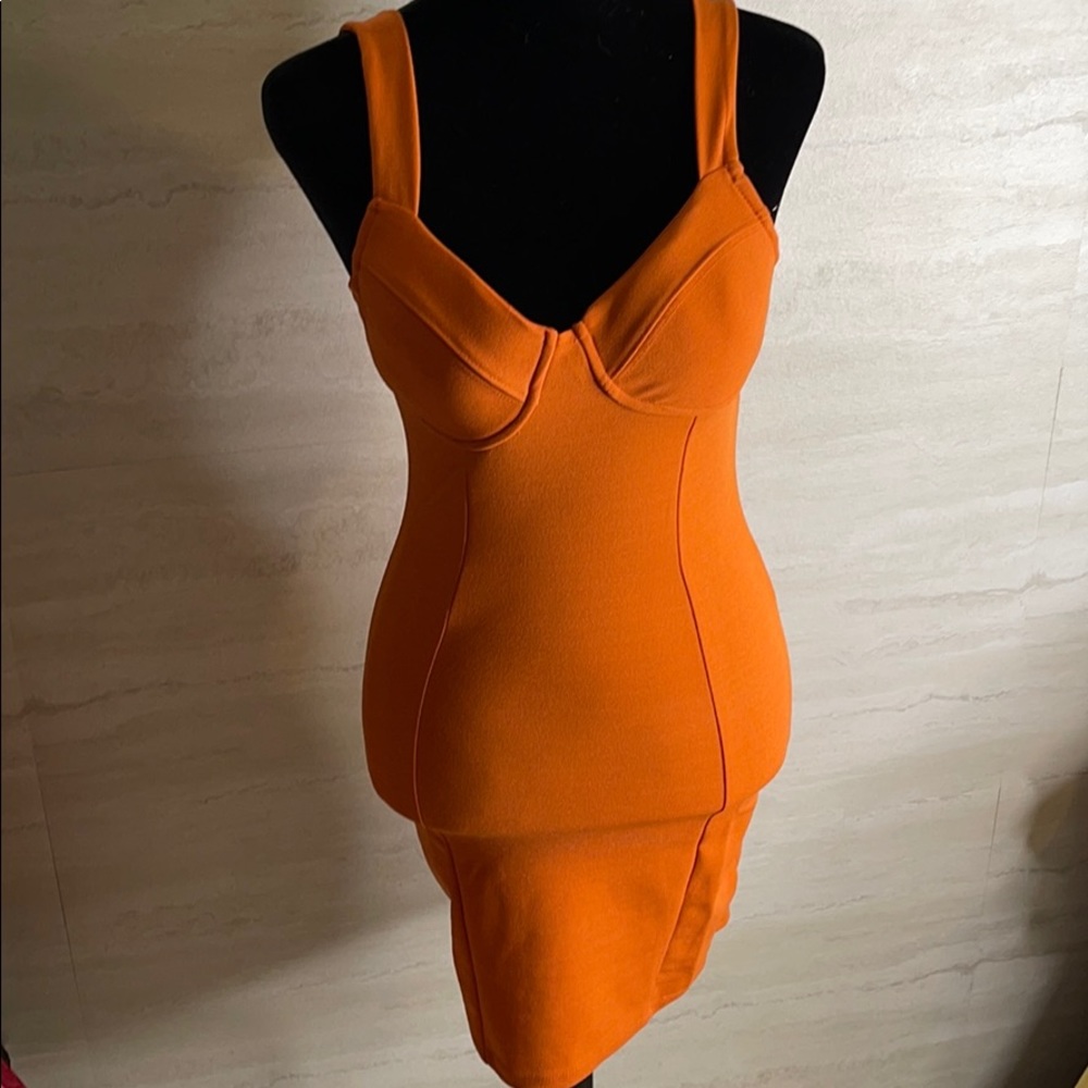 Rust Body Con Dress WORN ONCE For a photoshoot